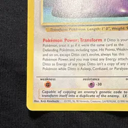 Ditto ✨ 1999 Pokemon TCG Fossil 18/62 Rare Unlimited 50 LP - Image 5