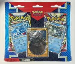 Pokemon TCG: Enhanced 2-Pack Blister Pack Feat. Palafin, Garganacl, & Baxcalibur - Image 1