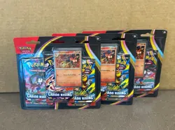 Lot of 3) Pokemon Chaos Rising 3-Pack Blister w/ Charmeleon Promo Factory Sealed - Image 1