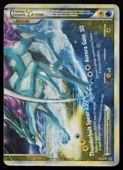 Raikou & Suicune LEGEND 93/95 LEGEND Bottom HGSS Unleashed English HP/DMG - Image 1