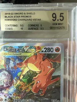 Charizard VSTAR SWSH262 SWSH: Sword & Shield Promo Cards Holo BGS 9.5 PSA 10 - Image 4