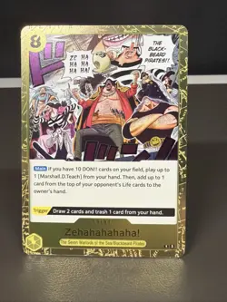 Zehahahahaha! OP16-116 R The Time of Battle Foil English One Piece NM - Image 1