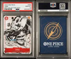 Bandai 2023 One Piece CCG Jinbe Gift Collection 2023 #005 EN PSA 10 - Image 3