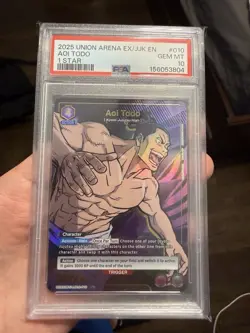 2025 Jujutsu Kaisen Aoi Todo Union Arena EX/JJK Foil 1 Star PSA 10 #010 - Image 1