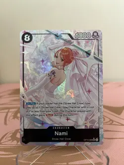 One Piece TCG Nami OP15-086 SR Alt Art Parallel Wedding Dress English NM - Image 1