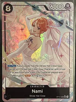 Nami OP15-086 SR Alt Art Parallel Wedding Dress One Piece TCG English NM - Image 1