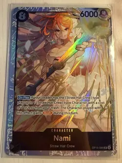 OP15-086 Super RARE Nami One Piece Card Game NM English Pack Fresh - Image 1