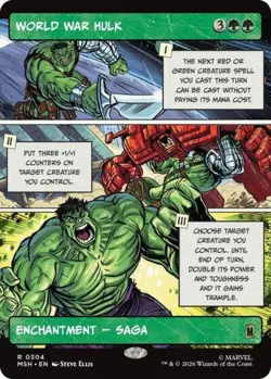 ~ World War Hulk (Borderless) ~ NM ~ Marvel Super Heroes ~ MTG ~ - Image 1