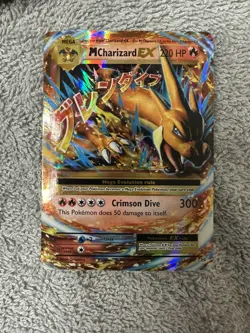 Pokemon M Charizard EX 13/108 Evolutions Ultra Rare Mega Full Art Holo Card LP/M - Image 1