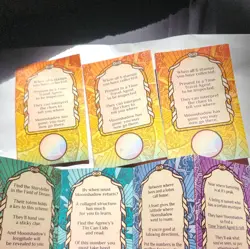 Electric forest Mystery/Riddle Clue Cards Mixed Lot Hologram Foil (Moonshadow) - Image 1