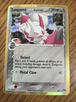 Zangoose 2007 Pokemon EX Pop Series 5 Common Reverse Holo Card 15/17 - Image 1