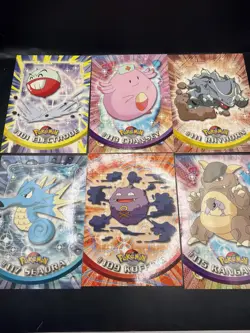 Topps Pokemon 9 Card Lot Varying Condition - Image 2