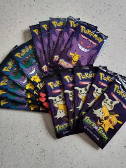 15 Packs Pokemon Trick or Trade Booster Packs 2022 2023 & 2024 Halloween Cards - Image 1