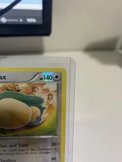 Snorlax 77/124 Rare Fates Collide Reverse Holo Tomokazu Komiya Pokemon Card LP - Image 2