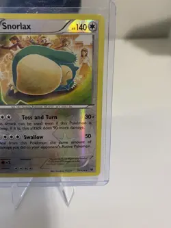 Snorlax 77/124 Rare Fates Collide Reverse Holo Tomokazu Komiya Pokemon Card LP - Image 3