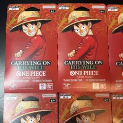 6 One Piece OP13 Carrying On His Will Booster Packs 12 Card Booster Pack - Image 2