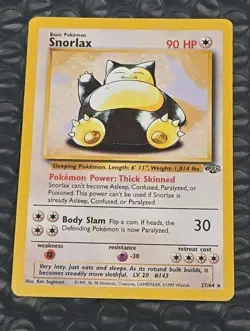 Snorlax 27/64 Jungle Unlimited Edition Regular Card - Image 1