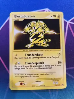 Electabuzz Platinum Holo Card 128/127 Moderately Played Pokemon TCG - Image 1