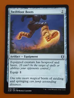 1x Swiftfoot Boots | Battle for Baldur's Gate | MTG Magic Cards - Image 1
