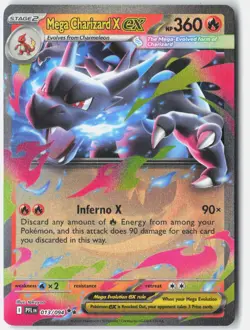 Mega Charizard X ex ME02: Phantasmal Flames 013/094 Pokemon Card Holofoil NM - Image 1