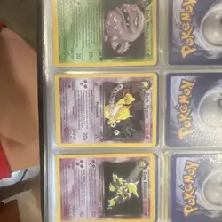Nintendo Pokemon TCG Team Rocket 3-Card Lot Dark Alakazam Hypno Meowth Rare - Image 1