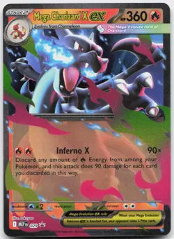 Pokemon TCG Card Mega Charizard X ex Promo 029 NM - Image 1