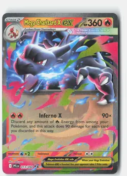 Mega Charizard X ex ME02: Phantasmal Flames 013/094 Pokemon Card Holo - Image 1