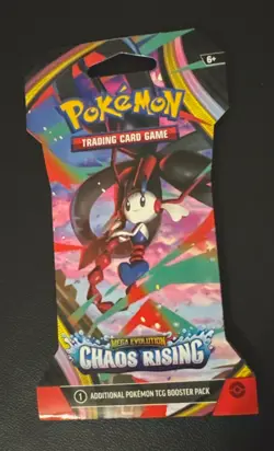 Pokemon Cards - Mega Evolution Chaos Rising - SLEEVED BOOSTER PACK [10 Cards] - Image 1