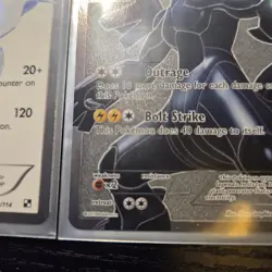 Pokemon TCG Reshiram 113/114 Zekrom 114/114 Black and White Holo Card Full Art - Image 5