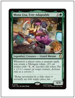 1x Mona Lisa, Ever Adaptable, TMNT Commander, Magic MTG NM - Image 1