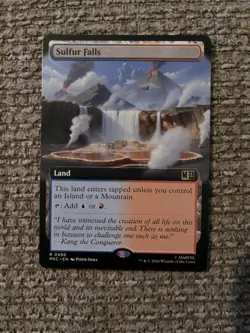 Sulfur Falls Extended Art Marvel Super Heroes Mtg Nm 0496 - Image 1