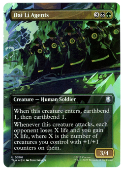 Dai Li Agents (Borderless Foil) 0306 - Avatar: The Last Airbender TLA - MTG - NM - Image 1