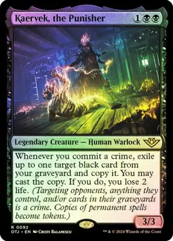 Kaervek, the Punisher Foil Outlaws of Thunder Junction NM MTG - Image 1