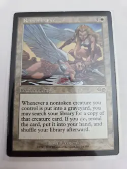 mtg, Remembrance Urza's Saga Regular NM - Image 1