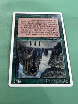 Magic The Gathering (MTG) - Sylvan Library (4th Edition/Green) - Image 4
