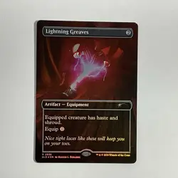 MTG Lightning Greaves (2526) *Foil Borderless* Secret Lair: Viva Rakdos NM - Image 1