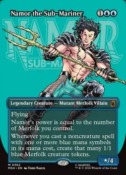 Namor the Sub-Mariner X1 BORDERLESS FOIL-NM/M- Marvel Super Heroes - Image 1