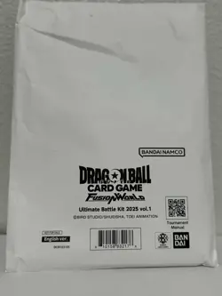 DRAGON BALL SUPER CARD GAME FUSION WORLD ULTIMATE BATTLE KIT 2025 VOL 1 SEALED - Image 1