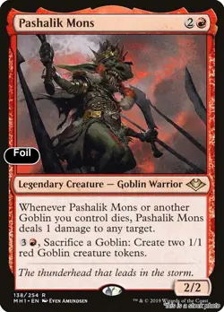 MTG Pashalik Mons [MH1 - 138] MP Foil - Image 1