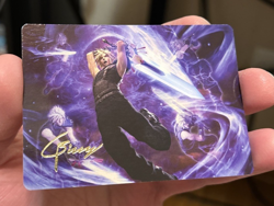 Cloud's Limit Break Art Series Gold Signature Stamped Card Final Fantasy MTG #23 - Image 1