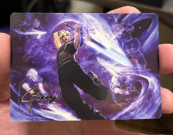 Cloud's Limit Break Art Series Gold Signature Stamped Card Final Fantasy MTG #23 - Image 2