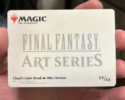 Cloud's Limit Break Art Series Gold Signature Stamped Card Final Fantasy MTG #23 - Image 3
