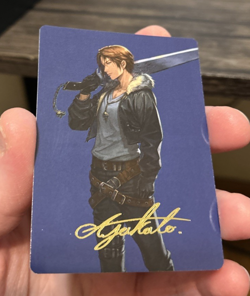 GOLD SIGNATURE Squall, SeeD Mercenary 47/53 Final Fantasy Art Series MTG Card - Image 2
