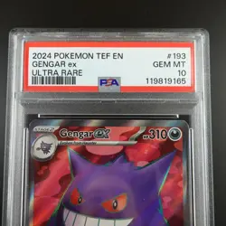 PSA 10 Gengar 193/162 Pokemon Temporal Forces Ultra Rare Graded Card - Image 2