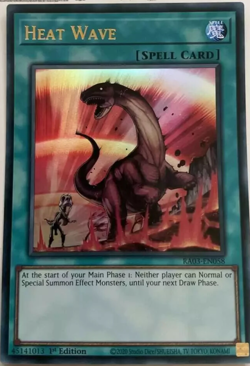 Heat Wave - RA03-EN058 Ultra Rare 1st Edition YuGiOh TCG Card - Image 1