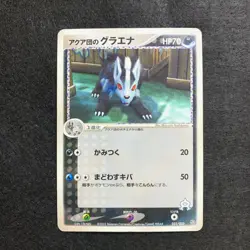 Team Aqua Mightyena & Poochyena Pokemon Set of 2 Japanese cards(2003)JP416 - Image 2