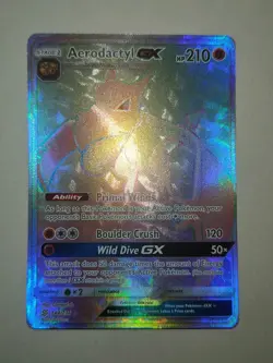Aerodactyl GX 244/236 Secret Rare Card Sun & Moon Unified Minds - Read Desc. - Image 2