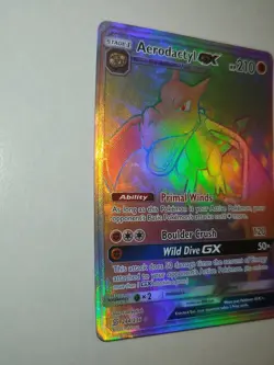 Aerodactyl GX 244/236 Secret Rare Card Sun & Moon Unified Minds - Read Desc. - Image 4