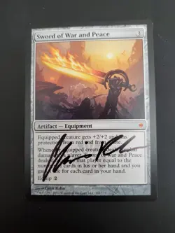 Mtg Sword Of War And Peace Ap Artist Proof Signed Limited To 50 - Image 1