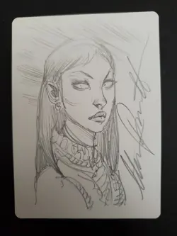 Mtg Bloodrage Vampire Ap Artist Proof Signed Sketched By Artist Out Of 50 - Image 1